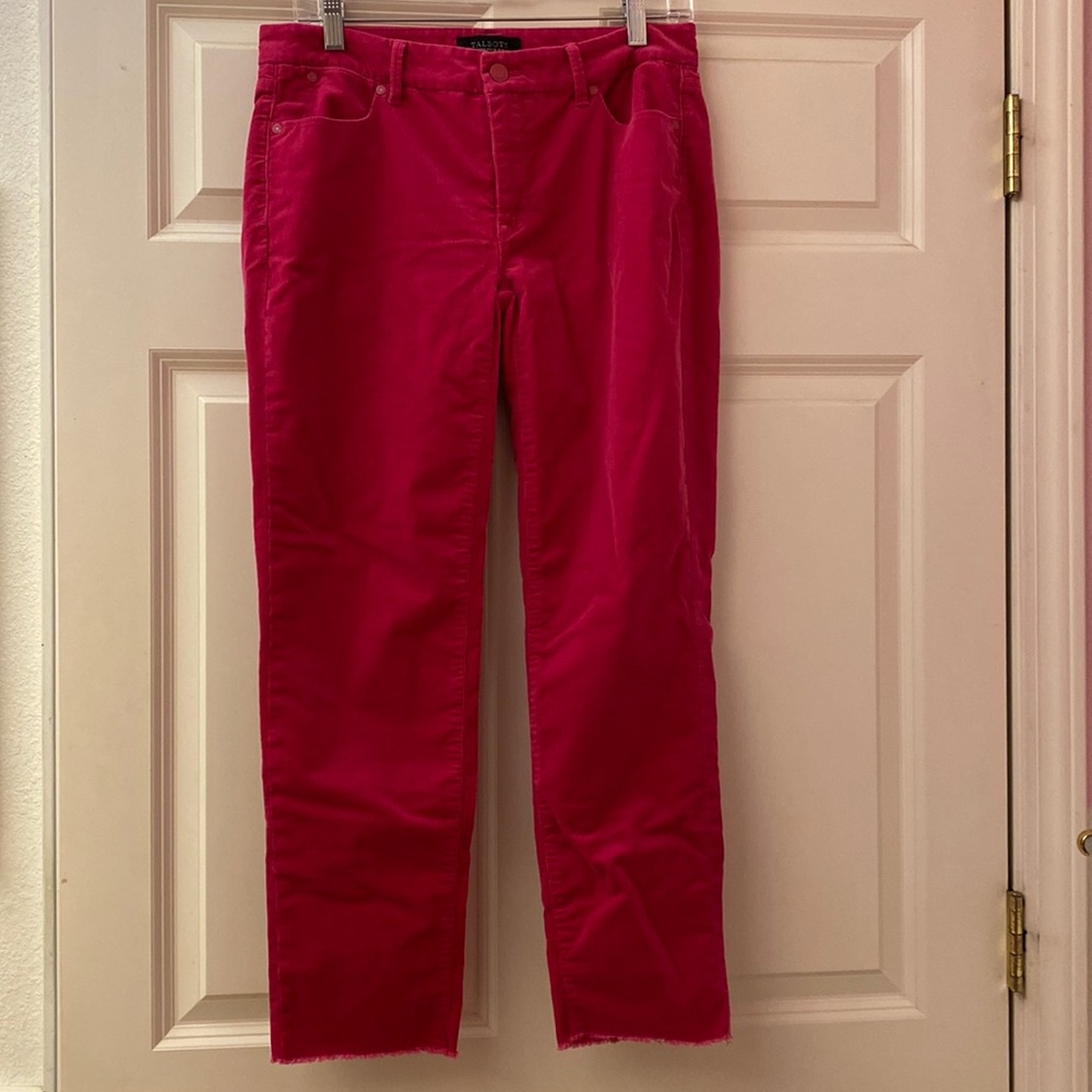 Talbots Flawless Five-pocket bright pink cords 4A